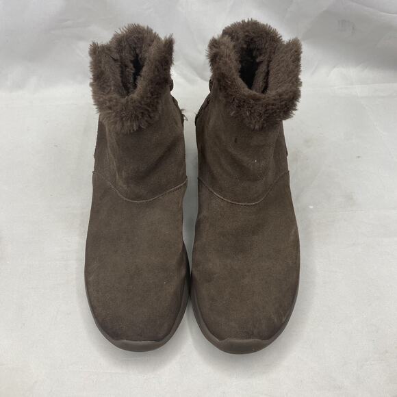 Skechers ON THE GO CITY 2 HIBERNATE Chocolate Brown Winter Boot 14615 Womens 8.5 - Picture 3 of 9